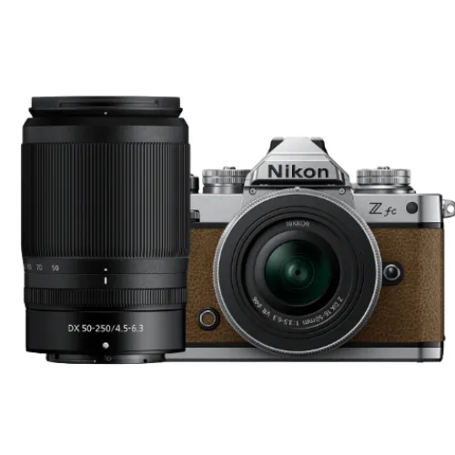 Nikon Mirrorless Cameras>Z fc Walnut Brown Twin Kit