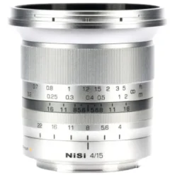 Nisi Canon Eos Rf Mount>15mm f/4 Sunstar Super Wide Angle Full Frame ASPH Lens - Canon RF Mount - Silver