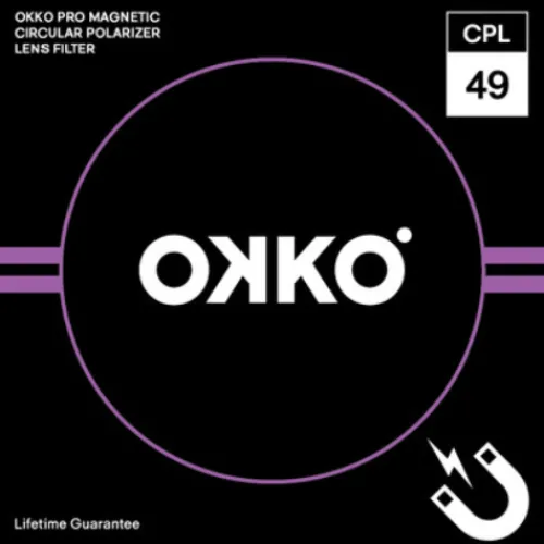 OKKO Polarising Filters>49mm Pro Magnetic CPL Circular Polarising Filter