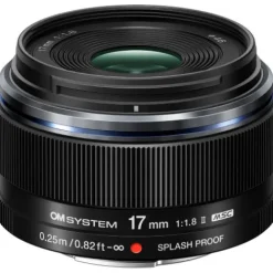 OM SYSTEM Micro Four Thirds Mount>M.Zuiko Digital 17mm f/1.8 II Lens - Black
