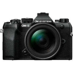 OM SYSTEM Mirrorless Cameras>OM-5 Mark II with M.Zuiko Digital ED 12-45mm f/4 Pro Lens - Black