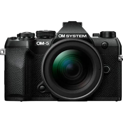 OM SYSTEM Mirrorless Cameras>OM-5 Mark II with M.Zuiko Digital ED 12-45mm f/4 Pro Lens - Black