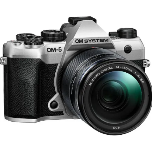 OM SYSTEM Mirrorless Cameras>OM-5 Mark II with M.Zuiko Digital ED 14-150mm f/4.0-5.6 II - Silver