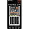 Panasonic Aa / Aaa Batteries & Chargers>Eneloop 4 Cell Quick Charger + 4 x Eneloop AA Pro Batteries - K-KJ55HCC4TA