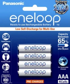 Panasonic Aa / Aaa Batteries & Chargers|Camera Batteries>Eneloop 4x AAA Rechargeable Batteries