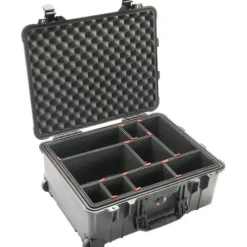 Pelican Hard Cases>1560 Air Case Black With TrekPak Divider System
