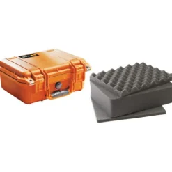 Pelican Hard Cases>1400 Camera Case with Foam - Orange