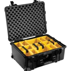 Pelican Hard Cases>1560 Case with Padded Dividers  - Black