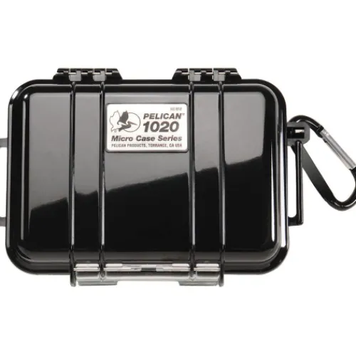 Pelican Hard Cases>1020 Micro Case - Black with Black Liner