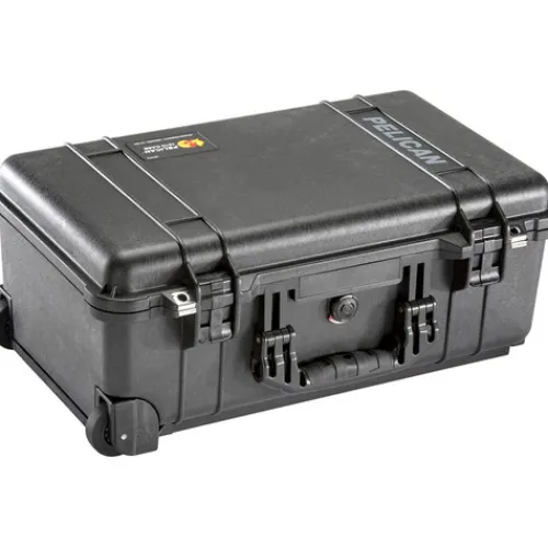 Pelican Hard Cases>1510SC Studio Case with Lid Organizer and Yellow Divider Set - Black
