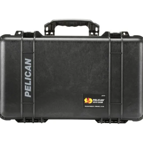 Pelican Hard Cases>1510SC Studio Case with Lid Organizer and Yellow Divider Set - Black