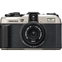 Pentax Instant & Film Cameras>17 HF 35mm Film Camera - Silver/Black