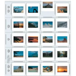 Print File 35Mm & 120 Film>Archival Storage Page for Slides - 2×2-20HB - 35mm - 100 Pack