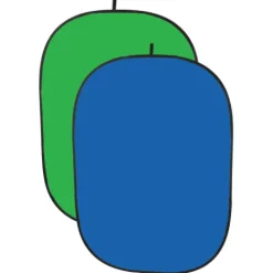 Prolux Light Stands, Backgrounds & Mounting>1.8 x 2.1m Folding Background Chroma Blue and Green Screen