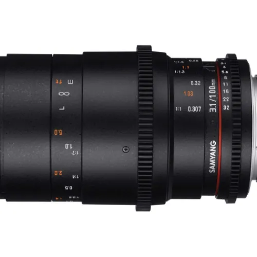 Samyang Nikon F Mount|Cinema Lenses>100mm T3.1 Macro VDSLR UMC II Cinema Lens for Nikon AE