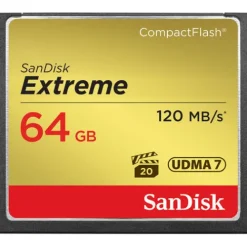 Sandisk Cf Memory Cards>Extreme Compact Flash 64GB 120MB/s Memory Card