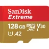 Sandisk Microsd Memory Cards>Extreme 128GB microSDXC UHS-I 190MB/s Memory Card - V30