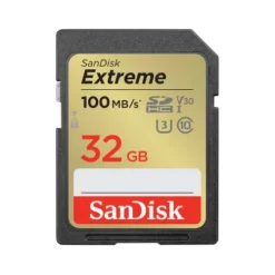 Sandisk Sd Memory Cards>Extreme 32GB SDHC UHS-I 100MB/s Memory Card - V30