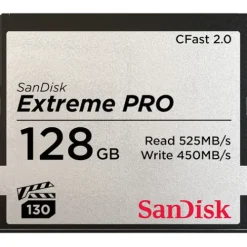 Sandisk Cfast 2.0 Memory Cards>Extreme Pro 128GB CFast 2.0 525MB/s Memory Card