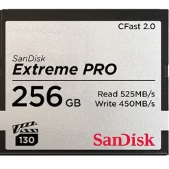 Sandisk Cfast 2.0 Memory Cards>Extreme Pro 256GB CFast 2.0 525MB/s Memory Card