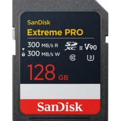 SanDisk Sd Memory Cards>Extreme Pro 128GB SDXC UHS-II 300MB/s Memory Card - V90