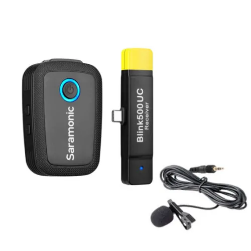 Saramonic Smartphone Audio|Wireless Audio>Blink 500 B5 Wireless Lav Microphone System for USB-C Android Devices