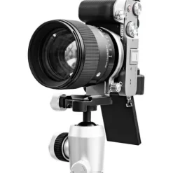 Silence Corner L-Brackets>Atoll C Rotating Camera Collar for Select Mirrorless Cameras - Silver