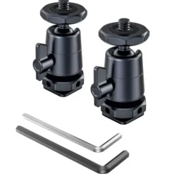 SmallRig Tripod Heads>mini Ball-Head Mounting Support Kit with Removable Cold Shoe (2pcs) 2948B