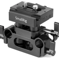 SmallRig Camera Cages & Rigs>Universal Bottom Mount Plate with 15mm Rod Support System DBC2272B