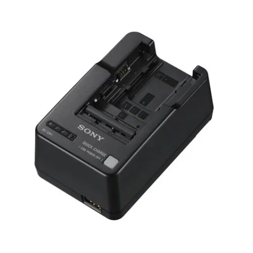 Sony Battery Chargers & Plates>BC-QM1 Battery Charger for V/H/P/W/M Series Batteries
