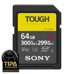Sony Sd Memory Cards>Tough 64GB SDXC UHS-II 300MB/s Memory Card - V90