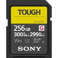 Sony Sd Memory Cards>Tough 256GB SDXC UHS-II 300MB/s Memory Card - V90