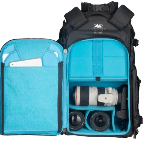 Summit Creative Backpacks>Tenzing 40L Large Roll Top Camera Backpack - Black