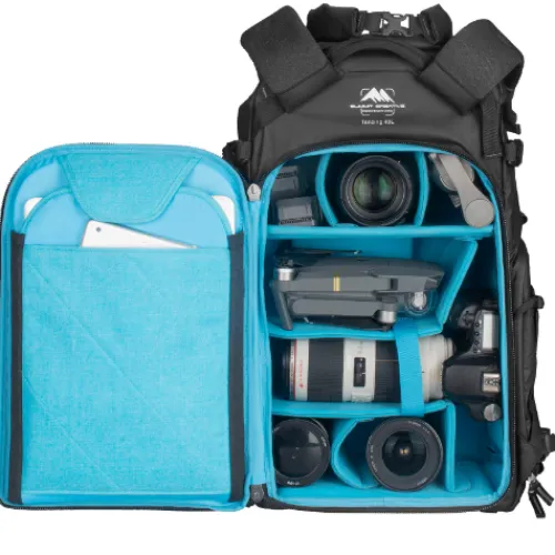 Summit Creative Backpacks>Tenzing 40L Large Roll Top Camera Backpack - Black