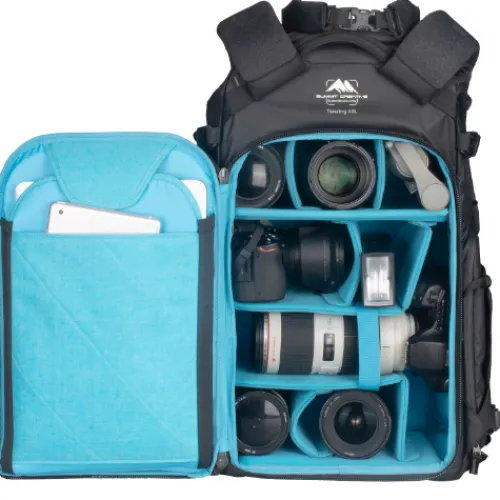 Summit Creative Backpacks>Tenzing 40L Large Roll Top Camera Backpack - Black