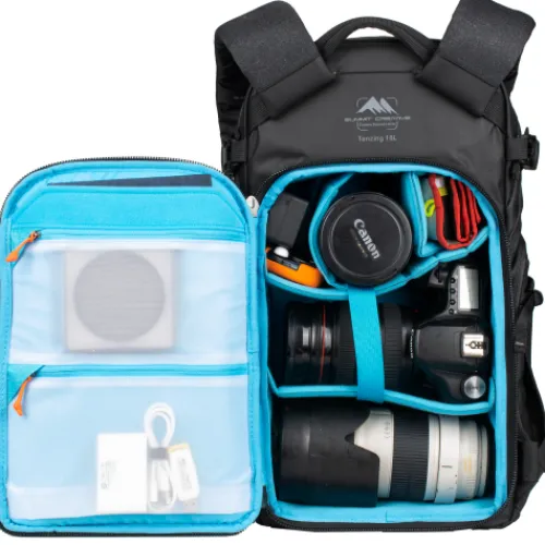 Summit Creative Backpacks>Tenzing 18L Small Zip Top Camera Backpack - Black