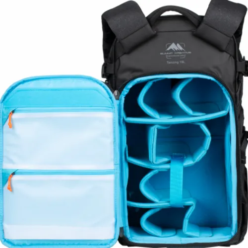 Summit Creative Backpacks>Tenzing 18L Small Zip Top Camera Backpack - Black