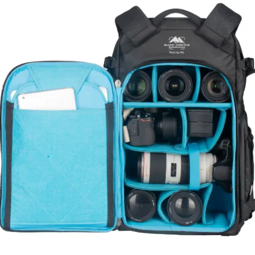 Summit Creative Backpacks>Tenzing 35L Large Zip Top Camera Backpack - Black