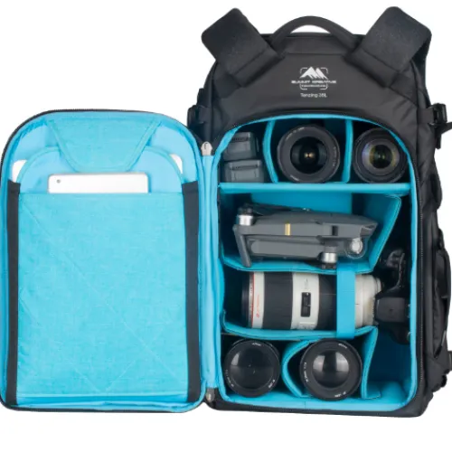 Summit Creative Backpacks>Tenzing 35L Large Zip Top Camera Backpack - Black