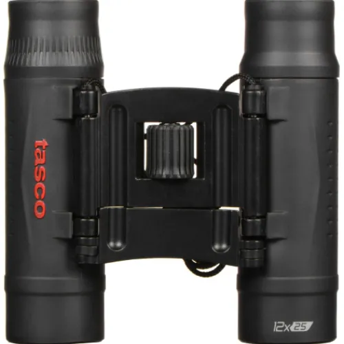 Tasco Binoculars, Monocular & Range Finders>12X25 MC Essentials Black Roof Prism Binoculars