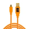 Tether Tools Cables & Connectors>TetherPro USB 2 to Micro-B 5 Pin Cable 4.6m - Hi-Vis Orange