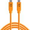 Tether Tools Cables & Connectors>Tetherpro 90cm USB-C to USB-C Hi-Vis Orange Cable