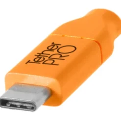Tether Tools Cables & Connectors>Tetherpro 90cm USB-C to USB-C Hi-Vis Orange Cable