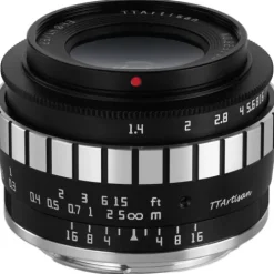 TTArtisan Sony E-Mount>23mm f/1.4 Lens for Sony E Mount - Black with Silver