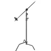 Xlite Mounting Hardware|Light Stands, Backgrounds & Mounting>Turtle Base C-Stand Black With Arm & 2 Grips