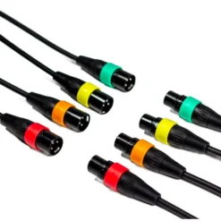 Zoom Audio Cables & Adapters|Audio Recorders & Accessories>XLR-4c/cp Microphone Cables with Colour ID Rings Pack