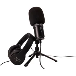 Zoom Microphones>ZUM-2 Podcast Mic Pack with ZUM-2 Mic, Headphones, Desktop Stand, Cable & Windscreen